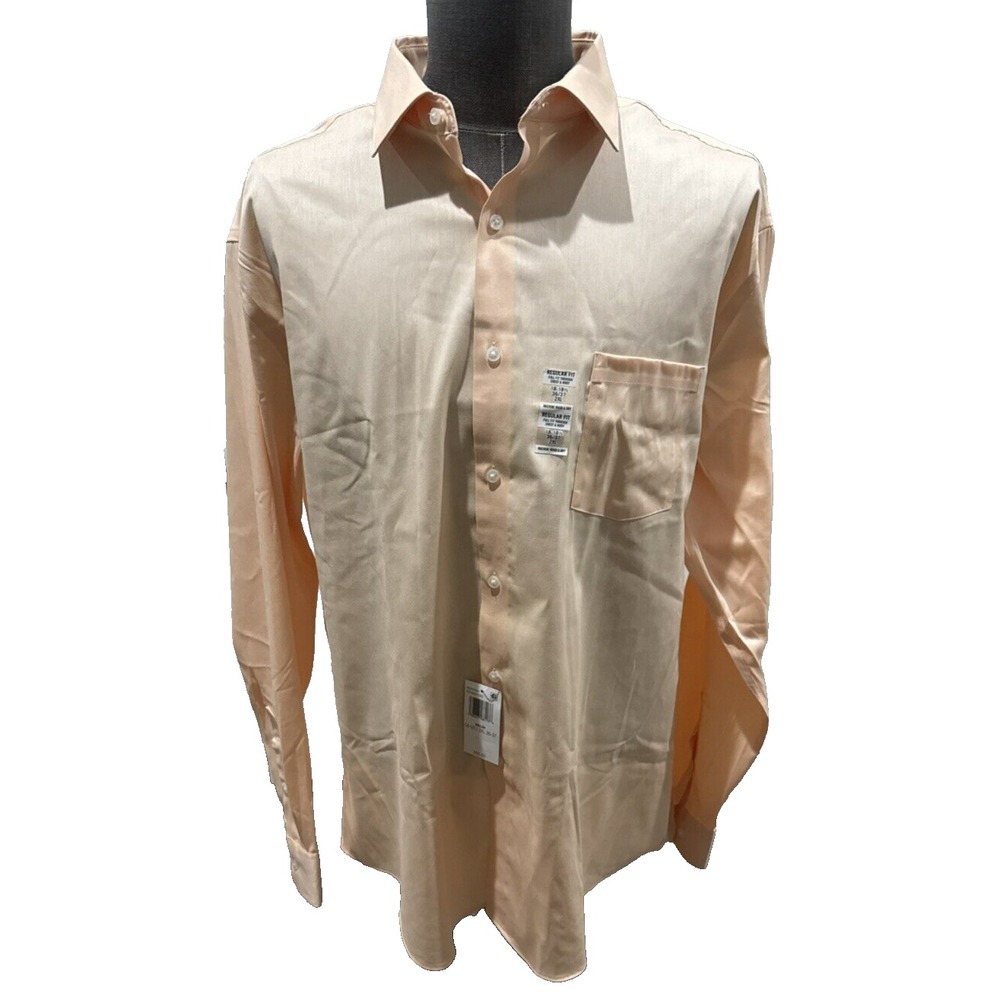 Van Heusen Melon Dress Shirt Regular Fit Size 2XL 18-18 1/2 x 36/37 2XL — NWTs